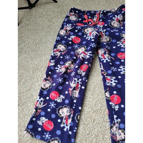 Betty Boop Coca Cola Blue Pajama Pants - Picture 6 of 12